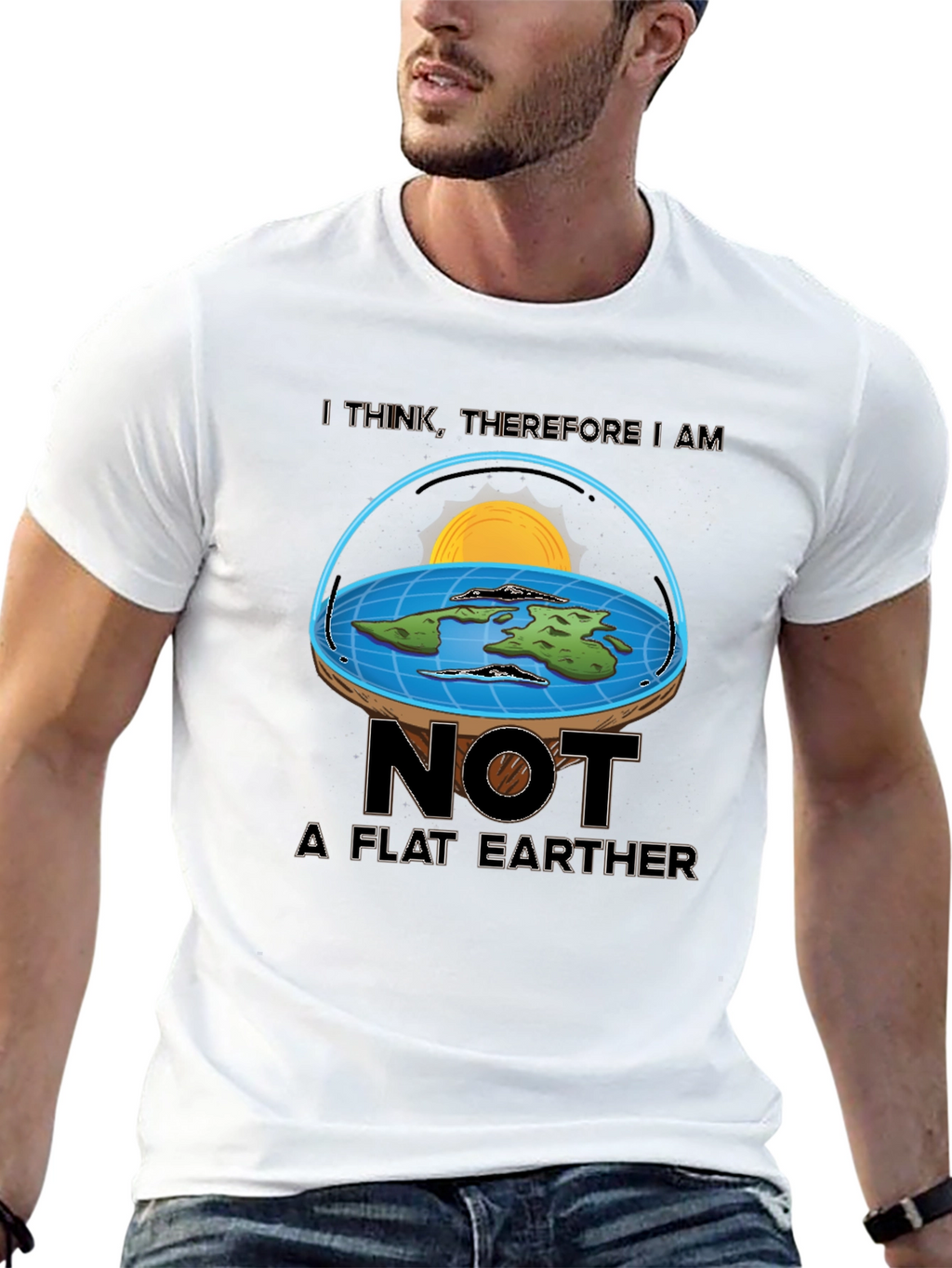 Not A Flat Earther T-Shirt