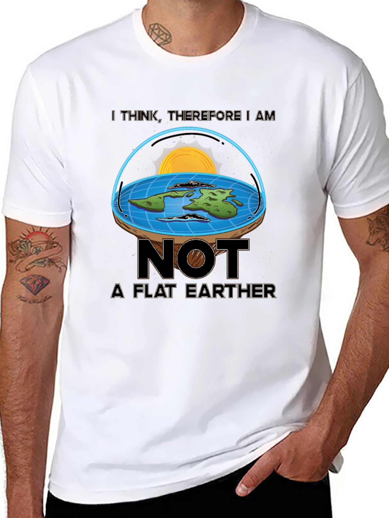 Not A Flat Earther T-Shirt