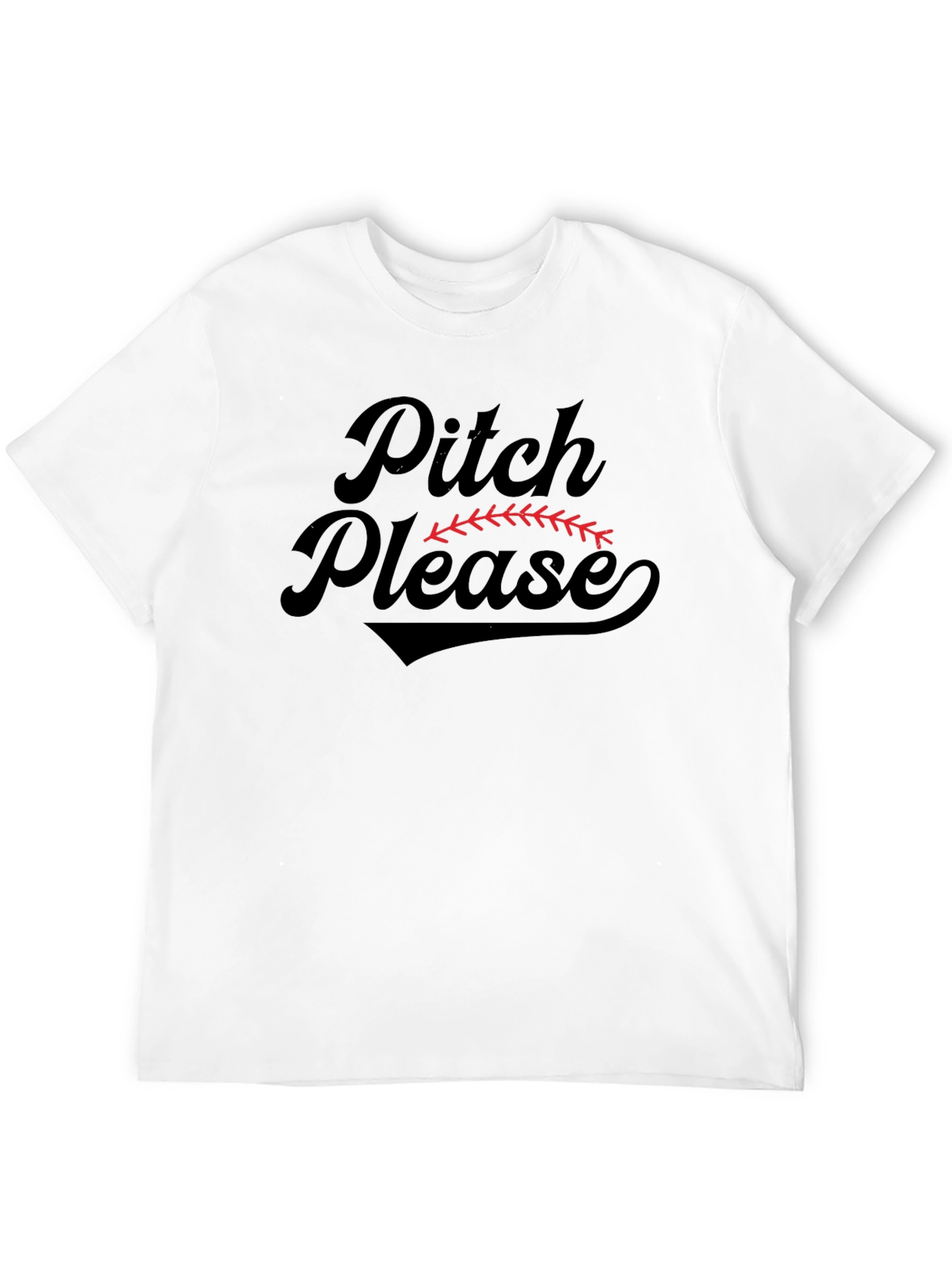 Pitch Please Baseball Graphic T-Shirt