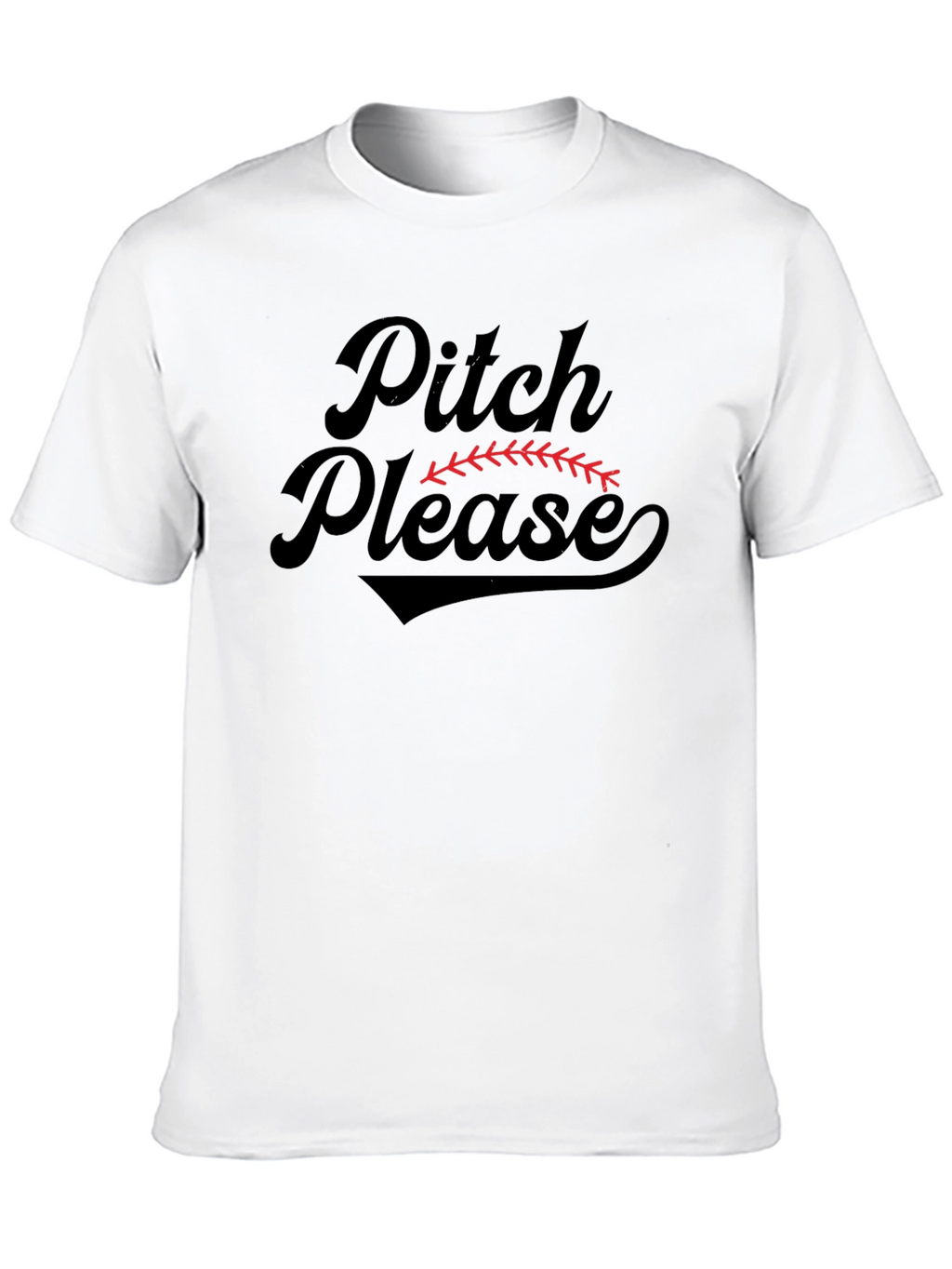 Pitch Please Baseball Graphic T-Shirt