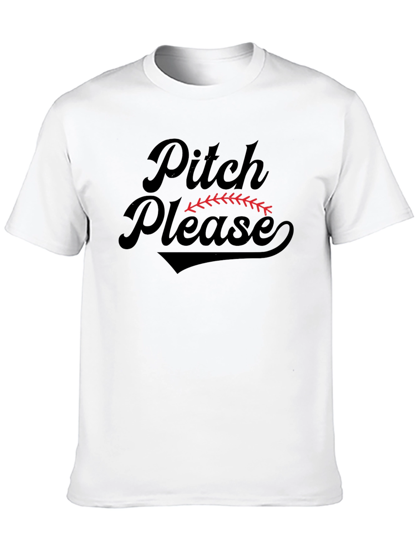 Pitch Please Baseball Graphic T-Shirt