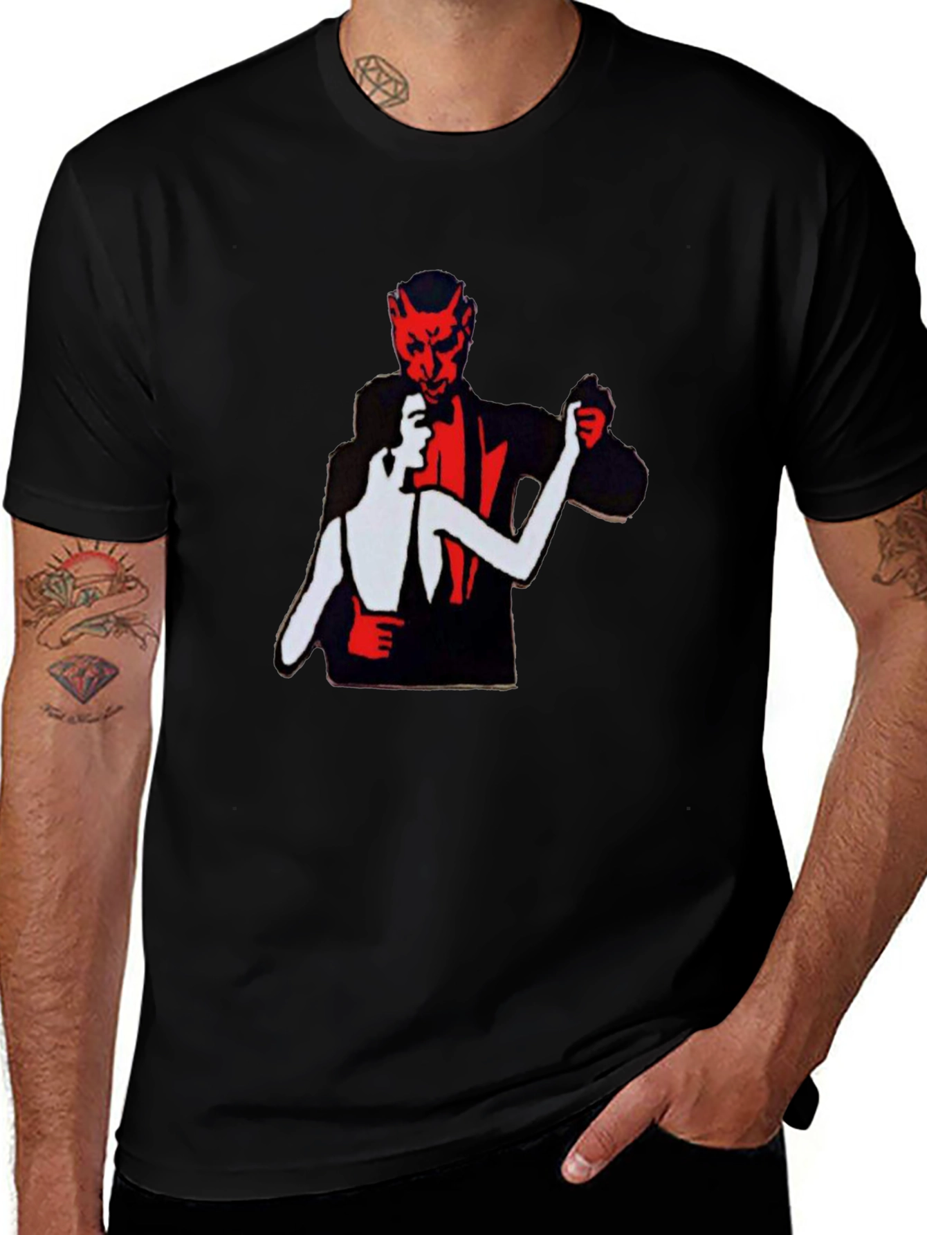 Devil Tango Graphic Tee - Mens Black T-Shirt