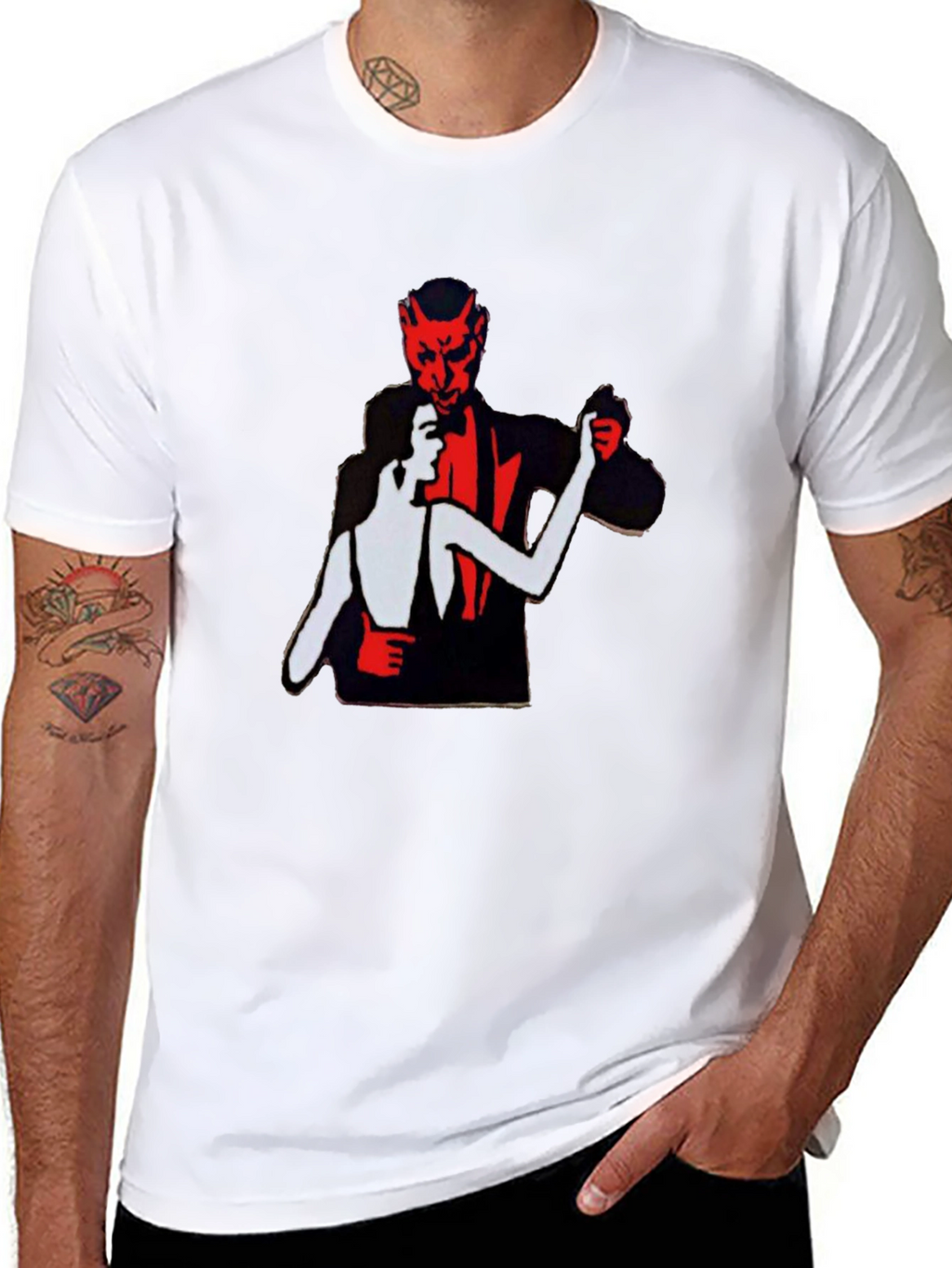 Devil Tango Graphic Tee - Mens Black T-Shirt