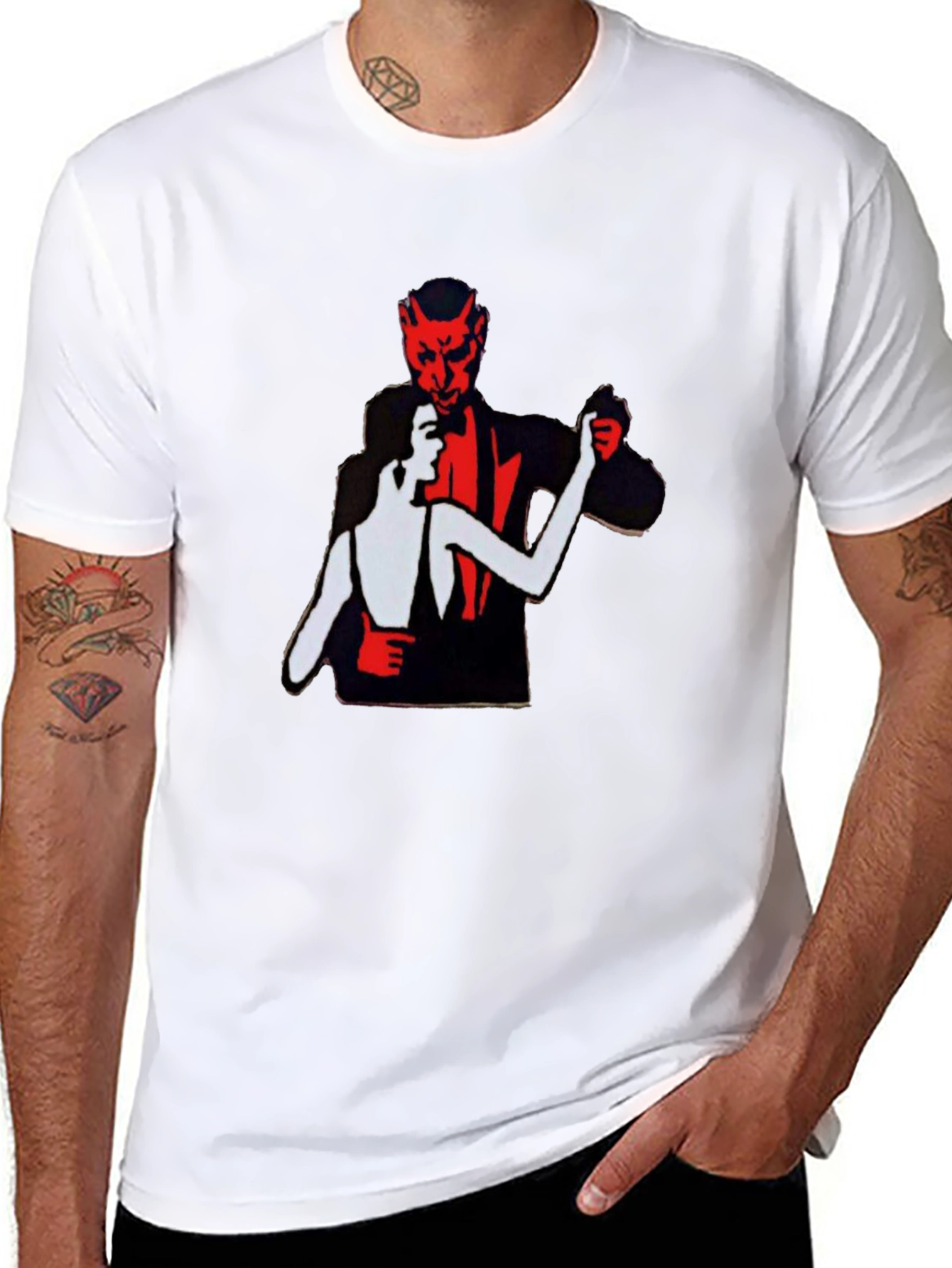 Devil Tango Graphic Tee - Mens Black T-Shirt