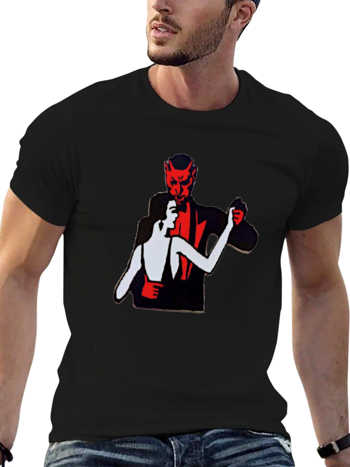 Devil Tango Graphic Tee - Mens Black T-Shirt