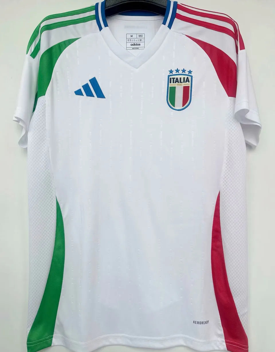 2024/25 Italy 1:1 Quality Away White Fans Soccer Jersey Front