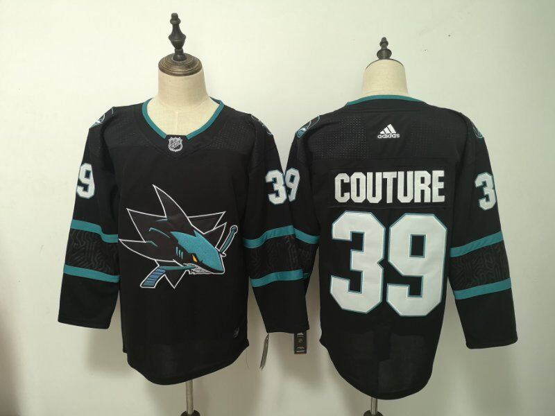 Men's San Jose Sharks Logan Couture #39 Black Breakaway Player Jerseys