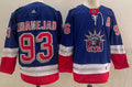 Men's New York Rangers Mika Zibanejad #93 Blue Player Game Jerseys