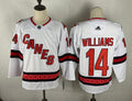 Men's Carolina Hurricanes Justin Williams #14 White Home Breakaway Player Jerseys