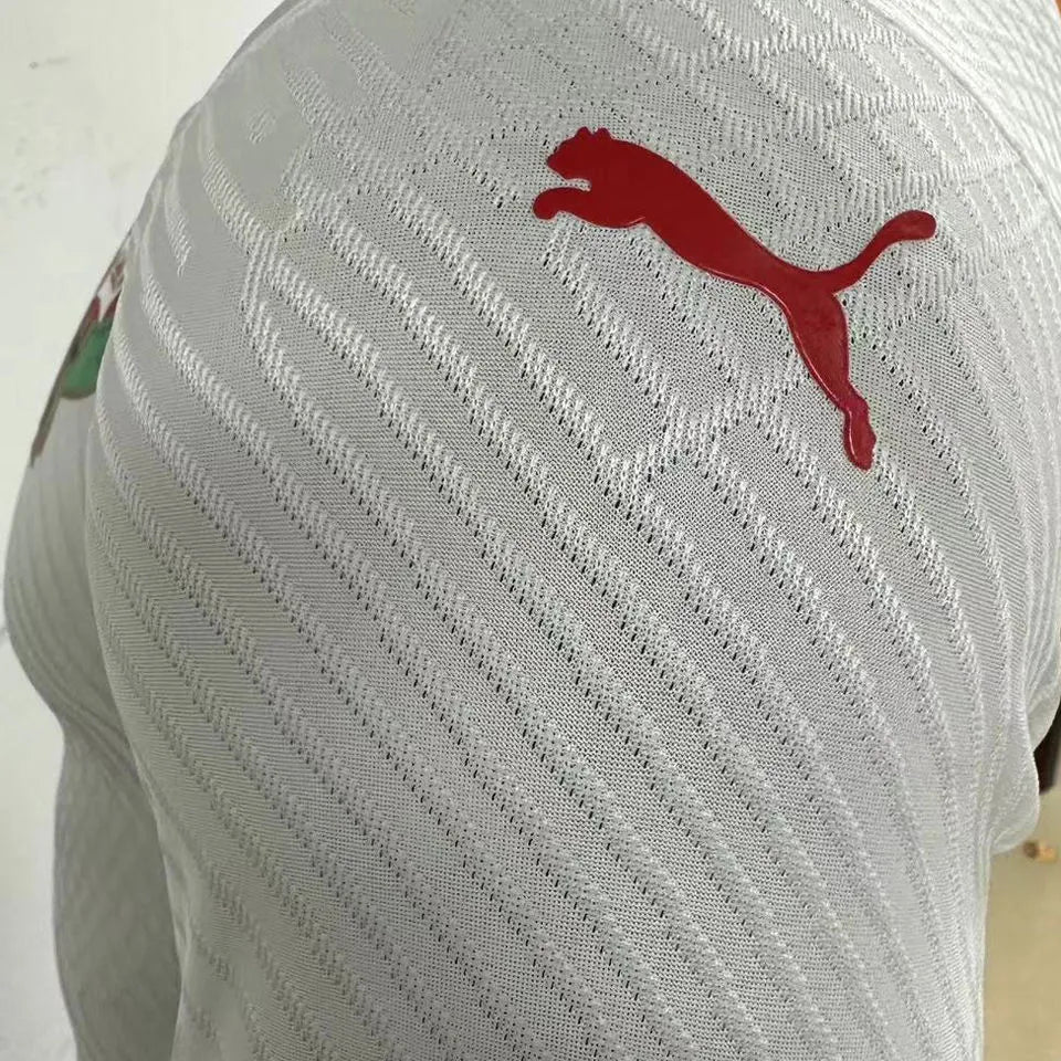 2025 Morocco Away White Player Version Soccer Jersey Detail 3