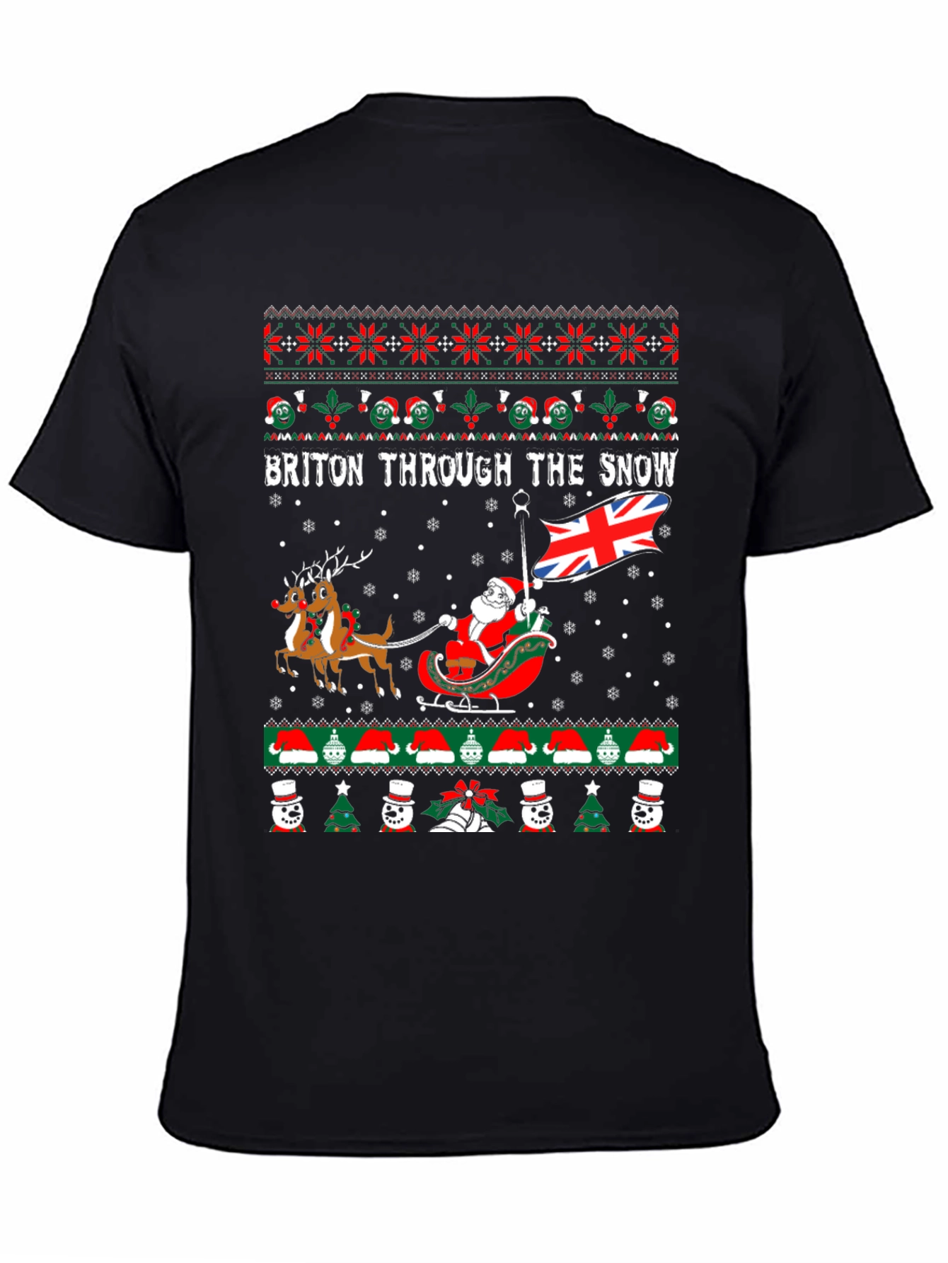 Briton Through the Snow Christmas T-Shirt