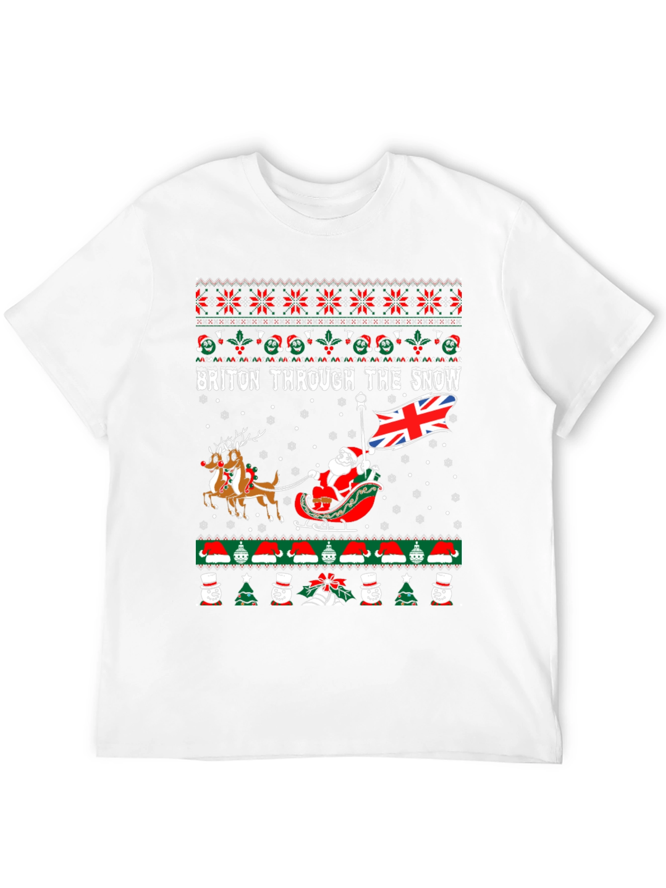 Briton Through the Snow Christmas T-Shirt