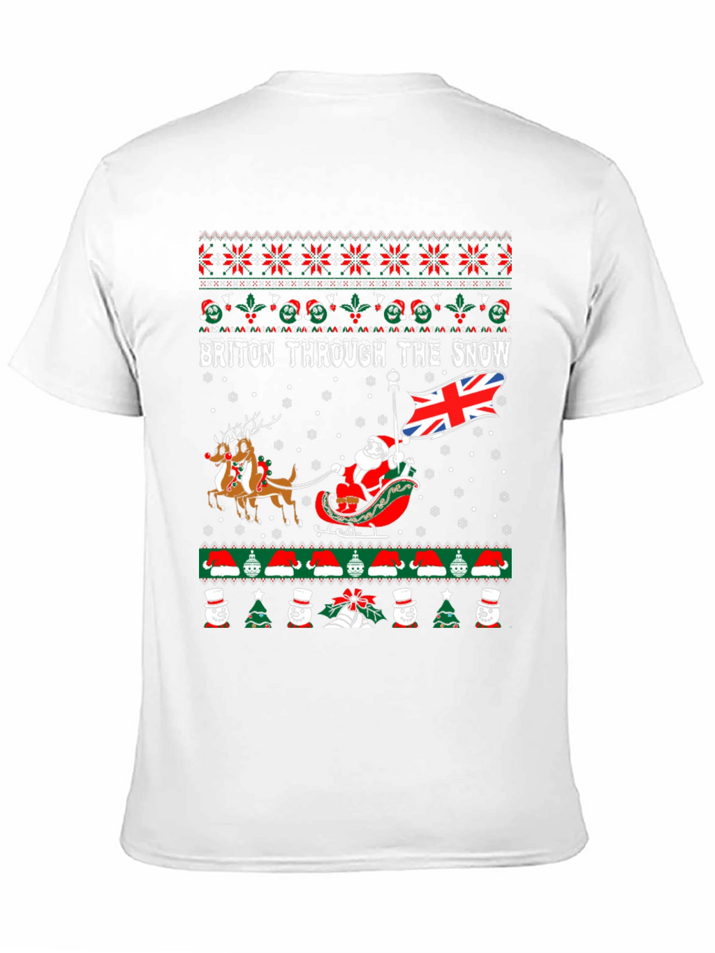 Briton Through the Snow Christmas T-Shirt