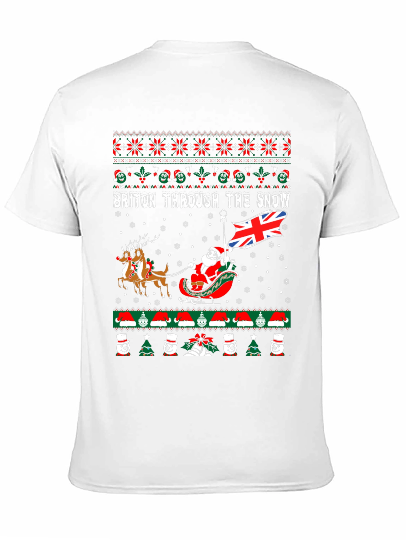 Briton Through the Snow Christmas T-Shirt