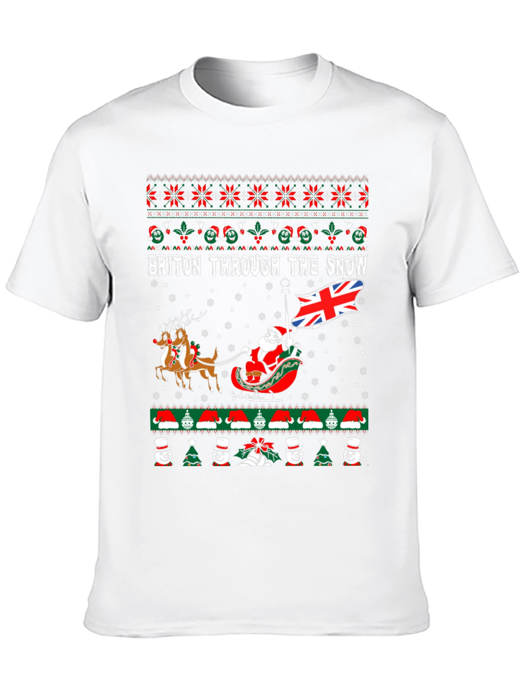 Briton Through the Snow Christmas T-Shirt