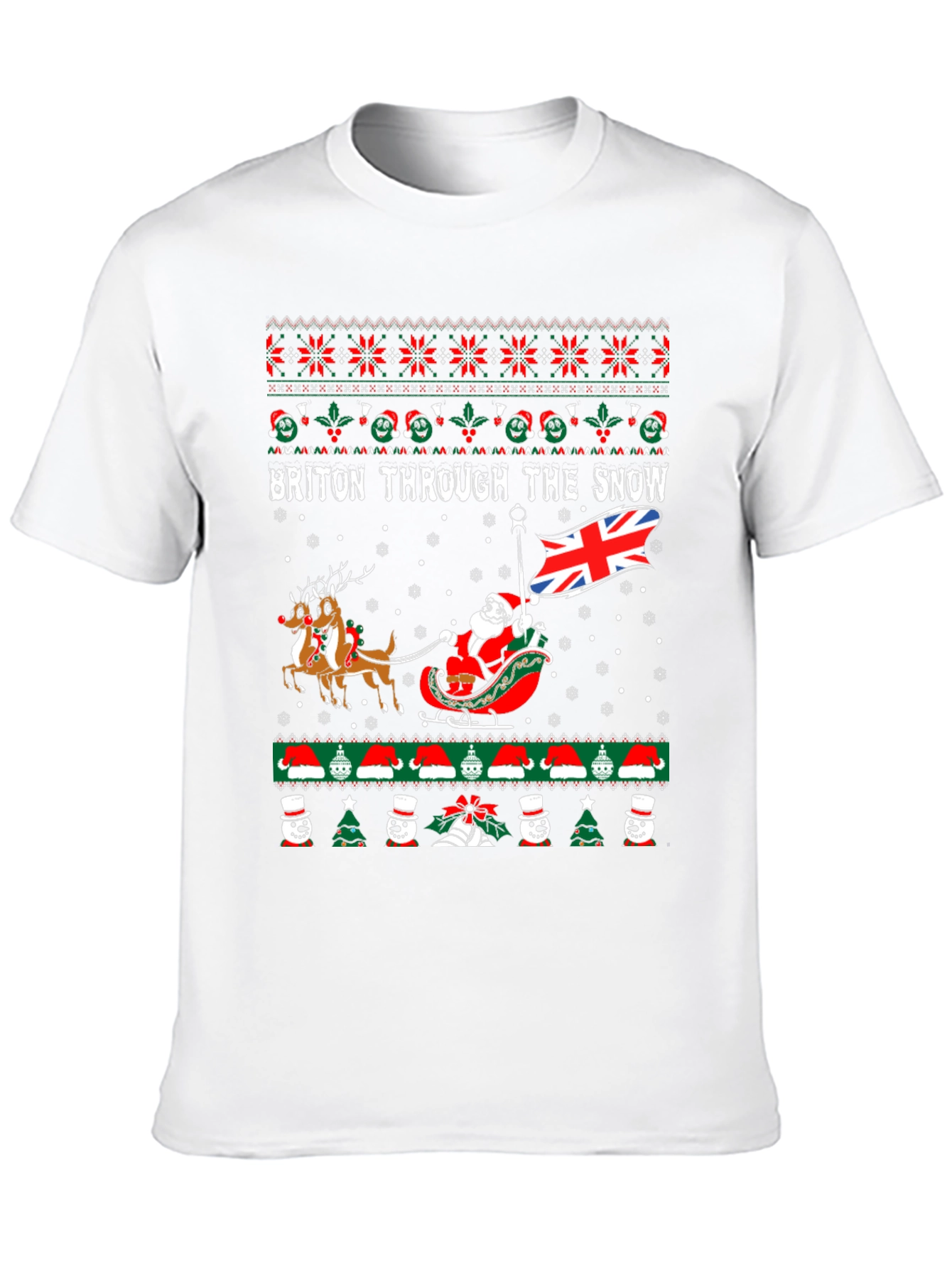Briton Through the Snow Christmas T-Shirt