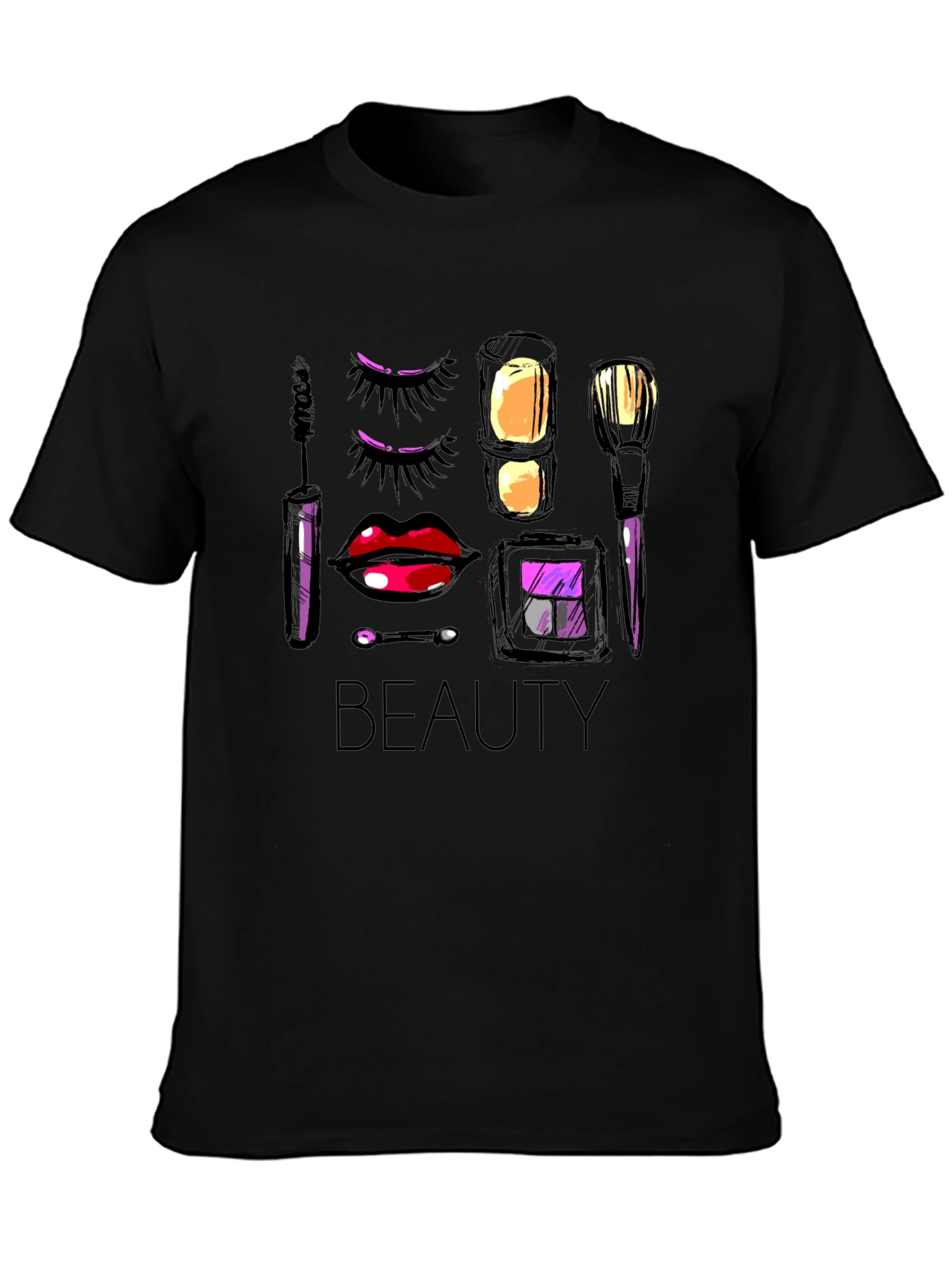 Beauty Makeup T-Shirt - Stylish Graphic Tee for Makeup Lovers