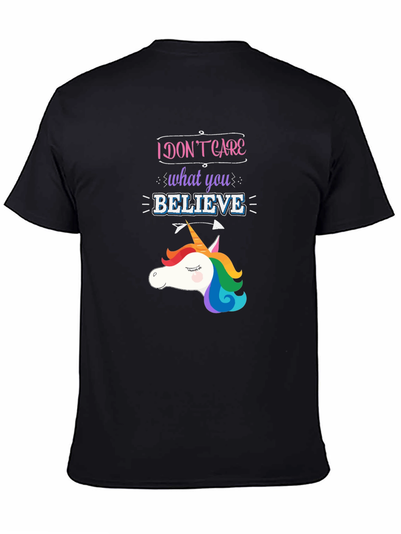 Unicorn I Dont Care Graphic Tee