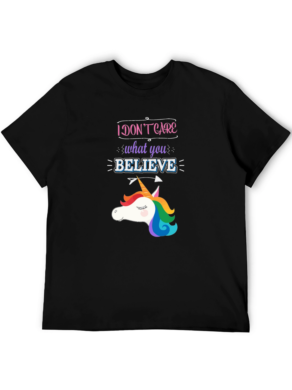 Unicorn I Dont Care Graphic Tee