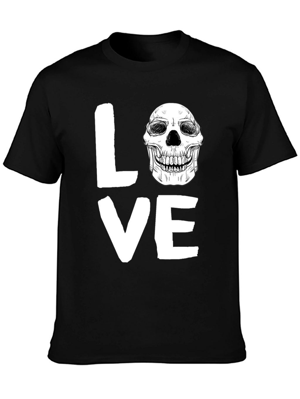Love Skull Graphic Tee - Unique Print Design