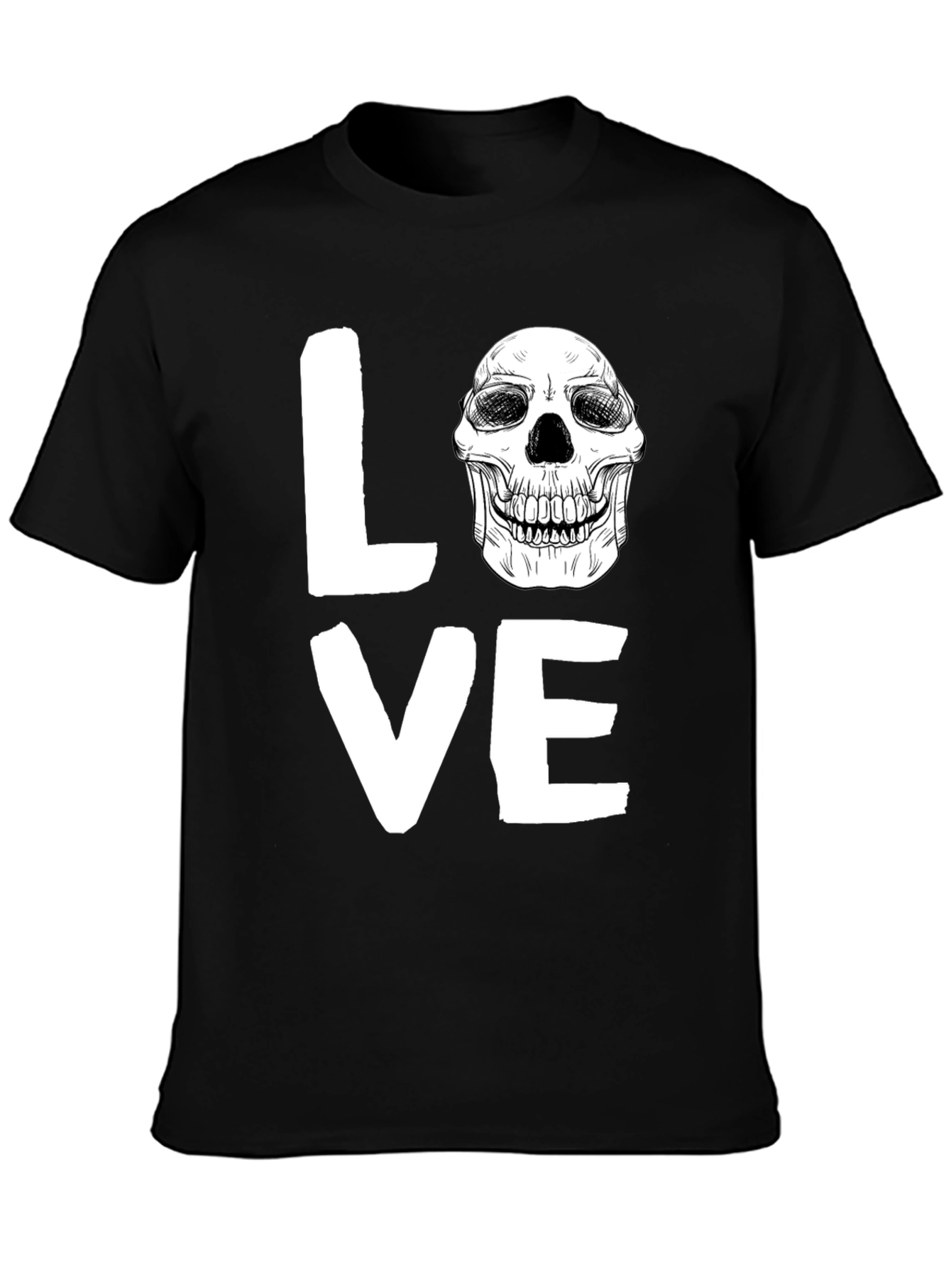 Love Skull Graphic Tee - Unique Print Design