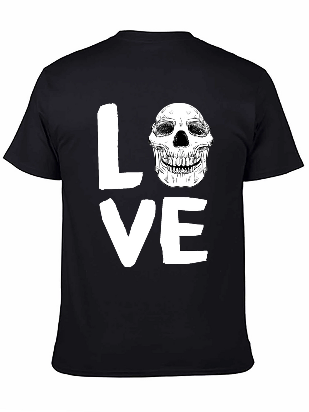Love Skull Graphic Tee - Unique Print Design