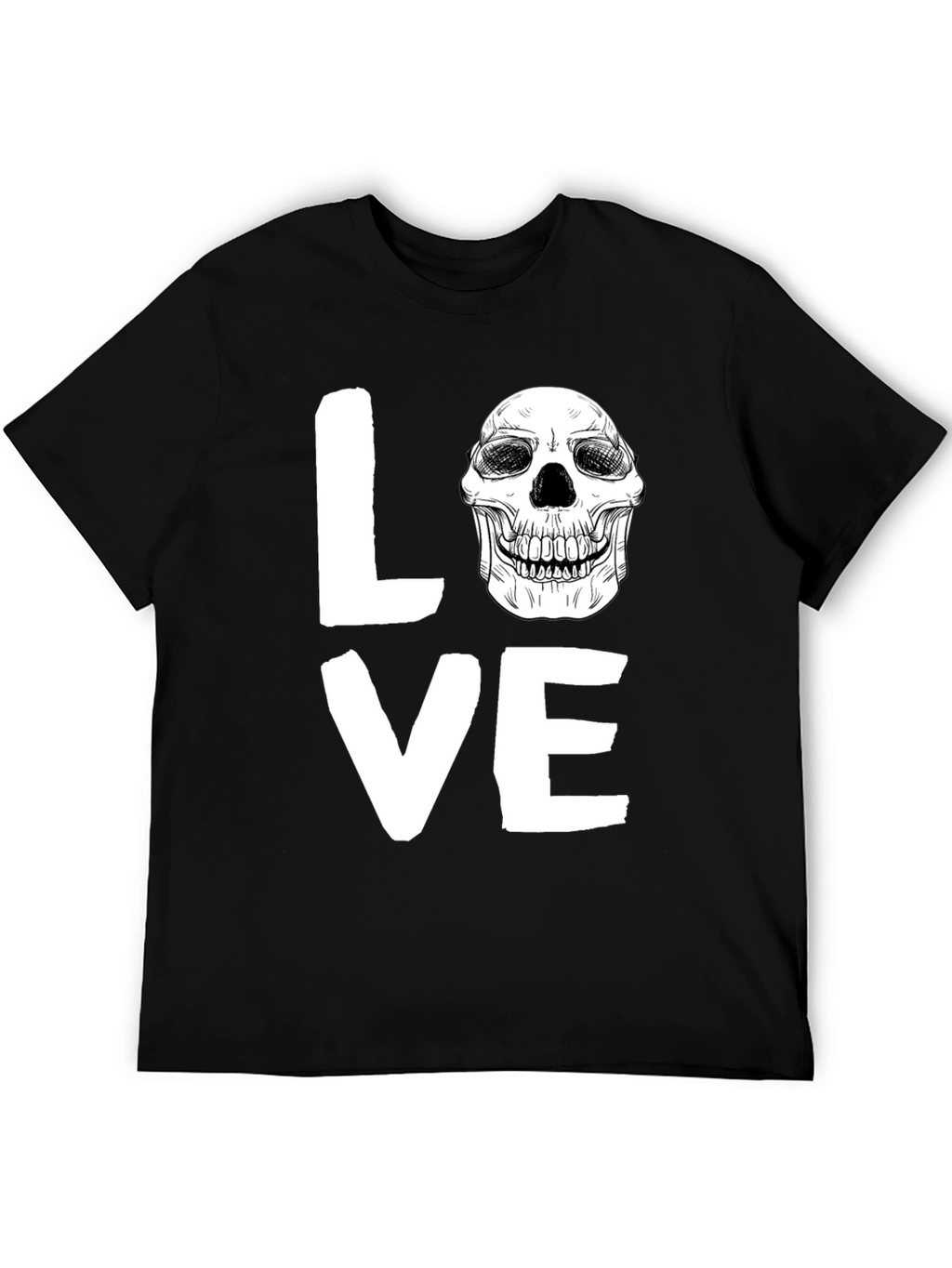 Love Skull Graphic Tee - Unique Print Design