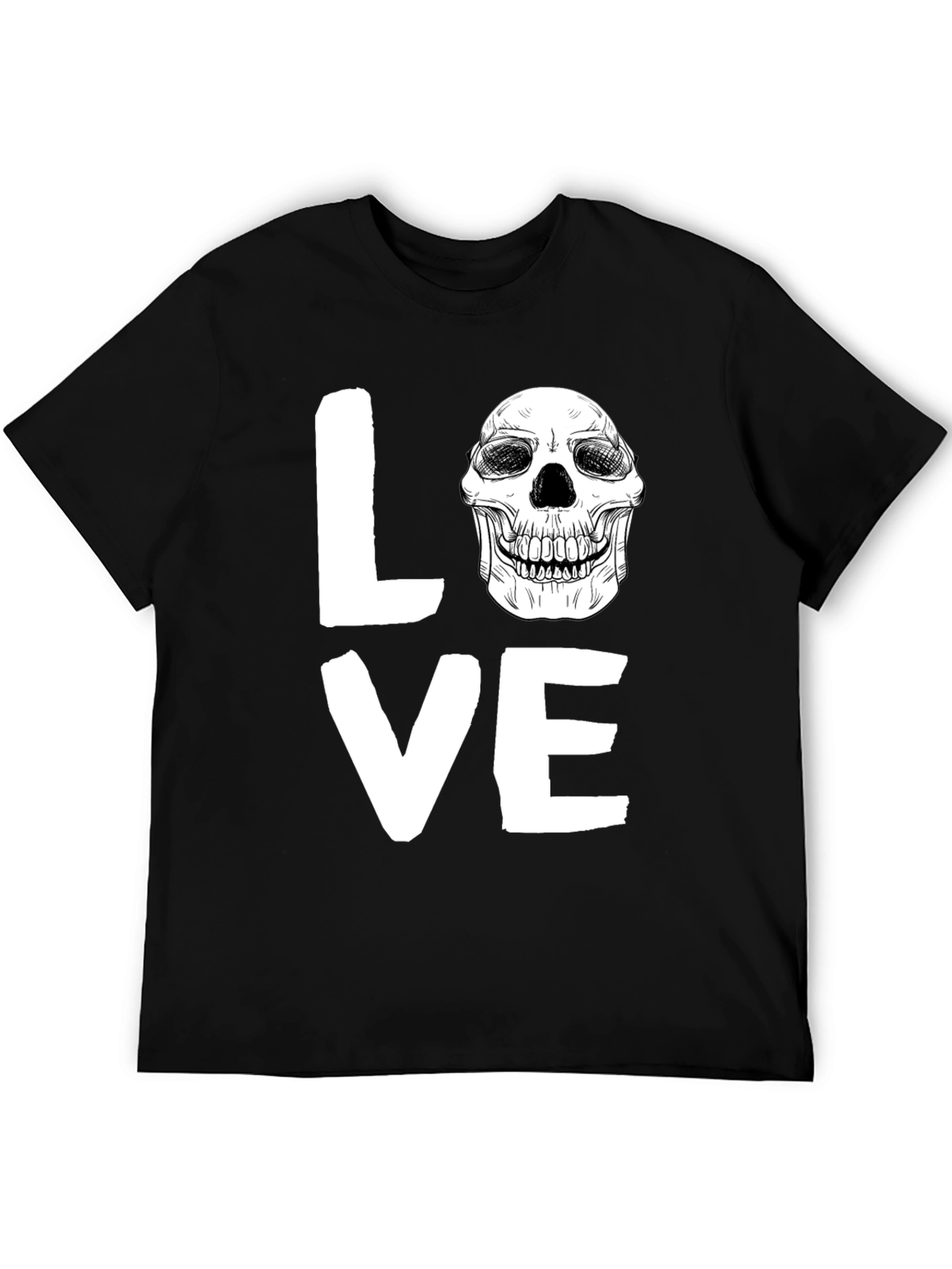 Love Skull Graphic Tee - Unique Print Design