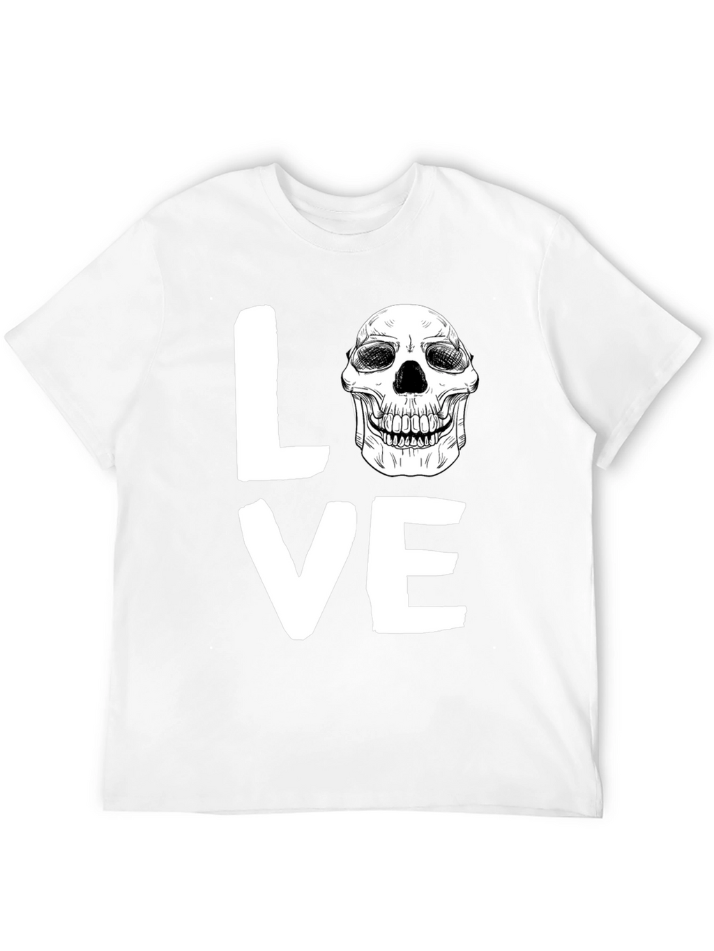 Love Skull Graphic Tee - Unique Print Design