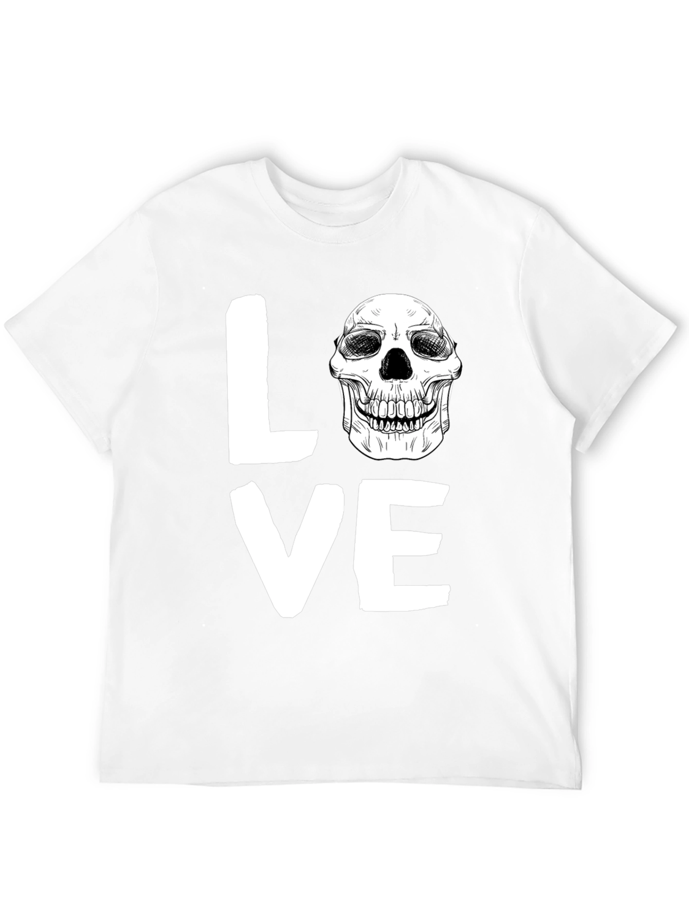 Love Skull Graphic Tee - Unique Print Design