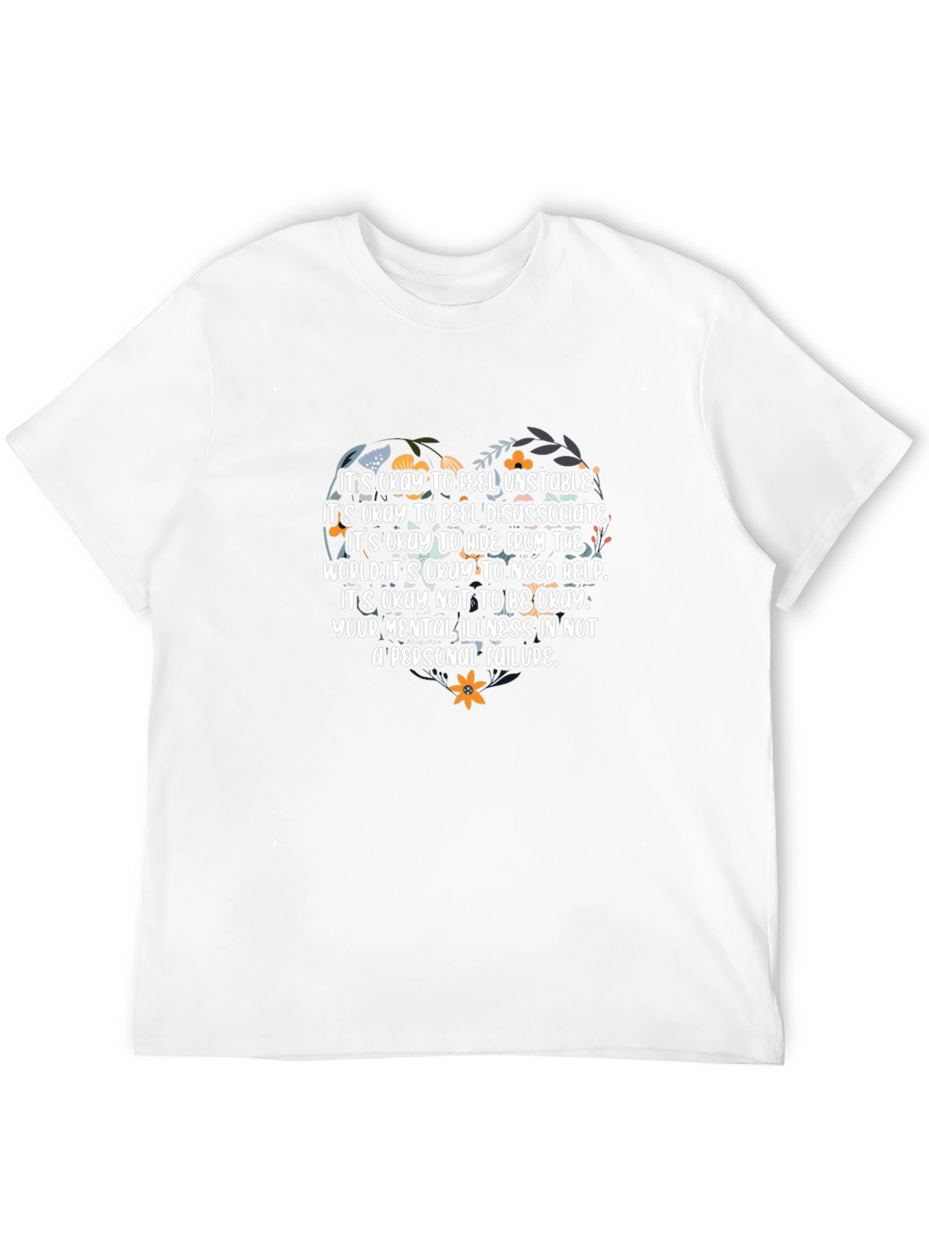 Mental Health Awareness Graphic Tee - Its Okay