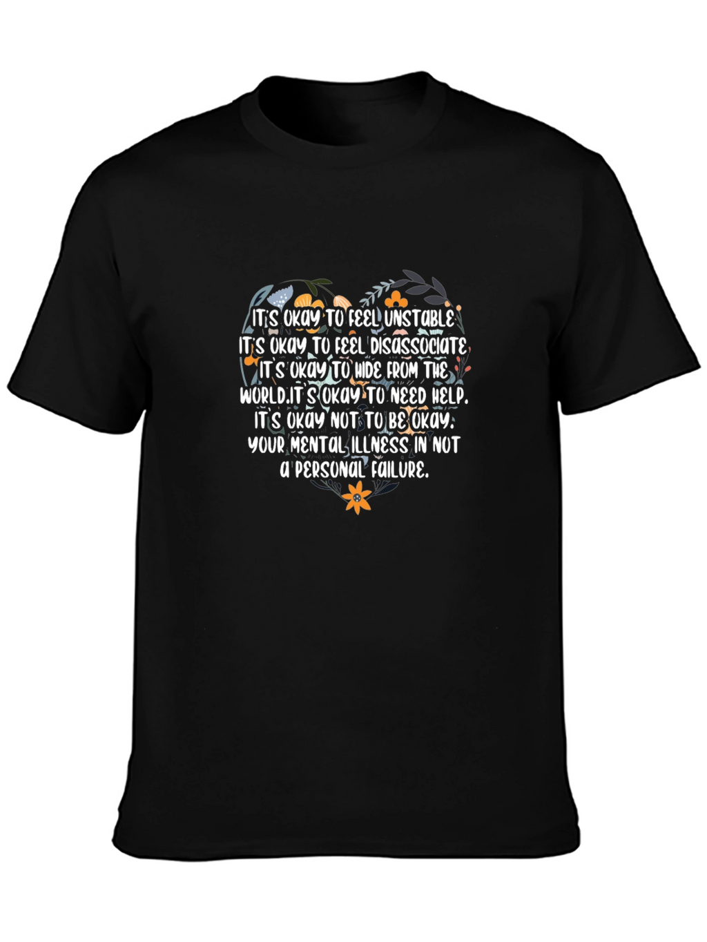 Mental Health Awareness Graphic Tee - Its Okay