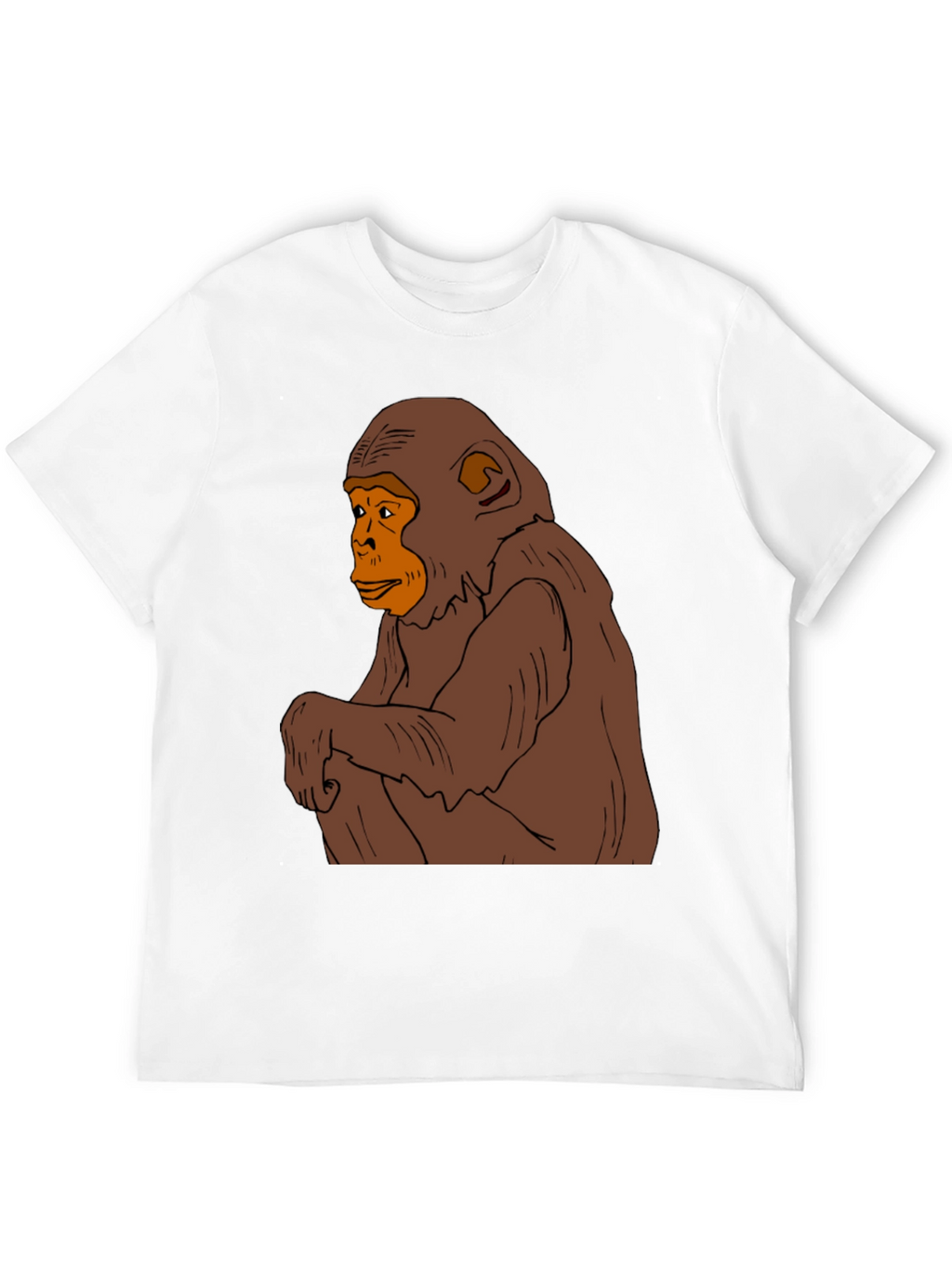 Chimpanzee Graphic Tee - Mens Black T-Shirt