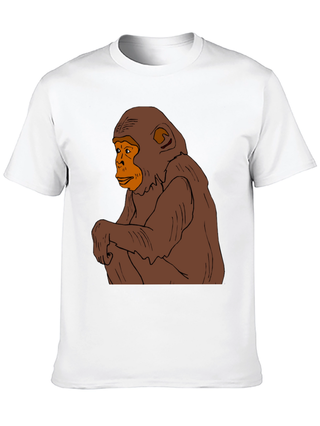 Chimpanzee Graphic Tee - Mens Black T-Shirt