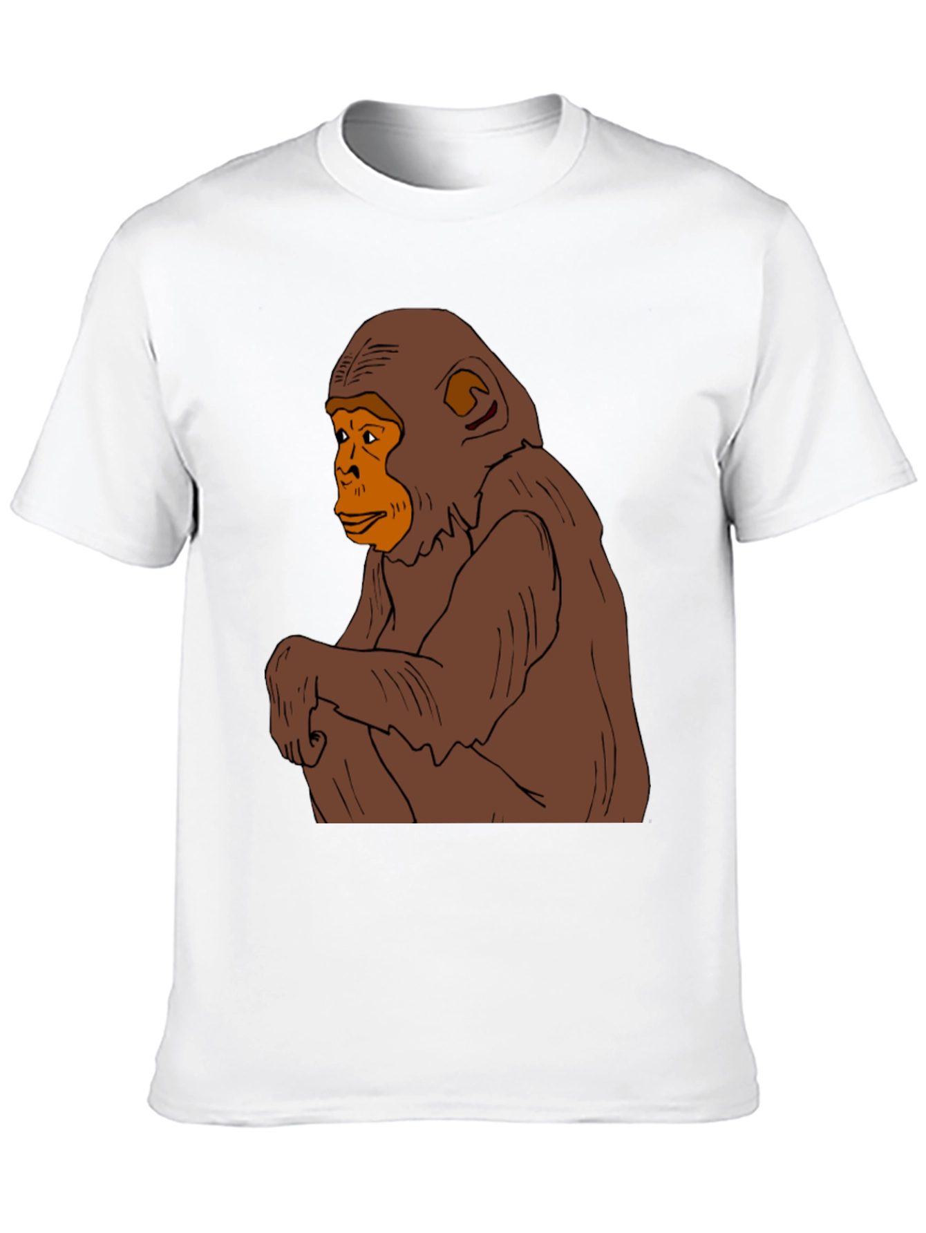 Chimpanzee Graphic Tee - Mens Black T-Shirt