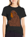 Chimpanzee Graphic Tee - Mens Black T-Shirt