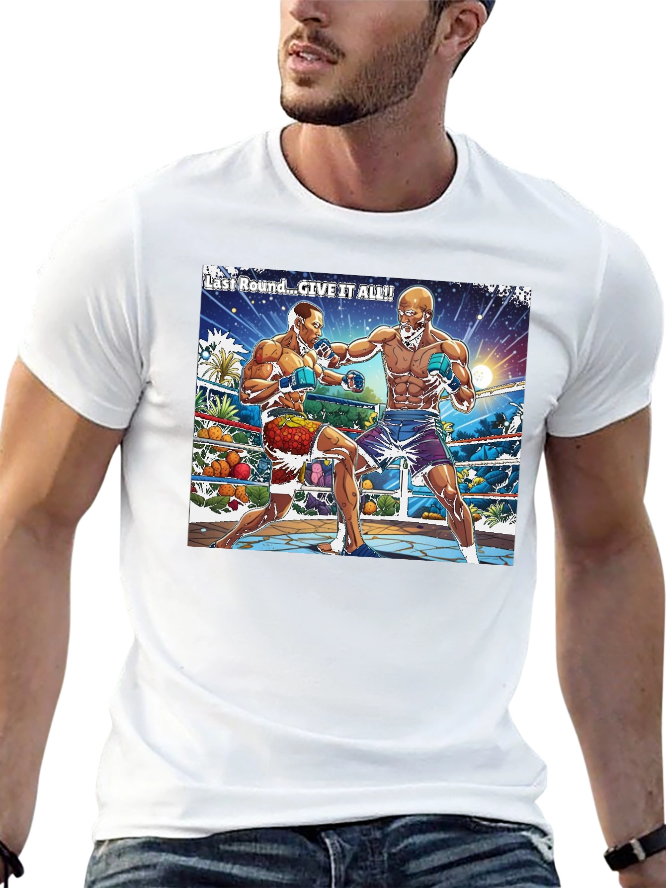 Last Round Boxing Graphic T-Shirt