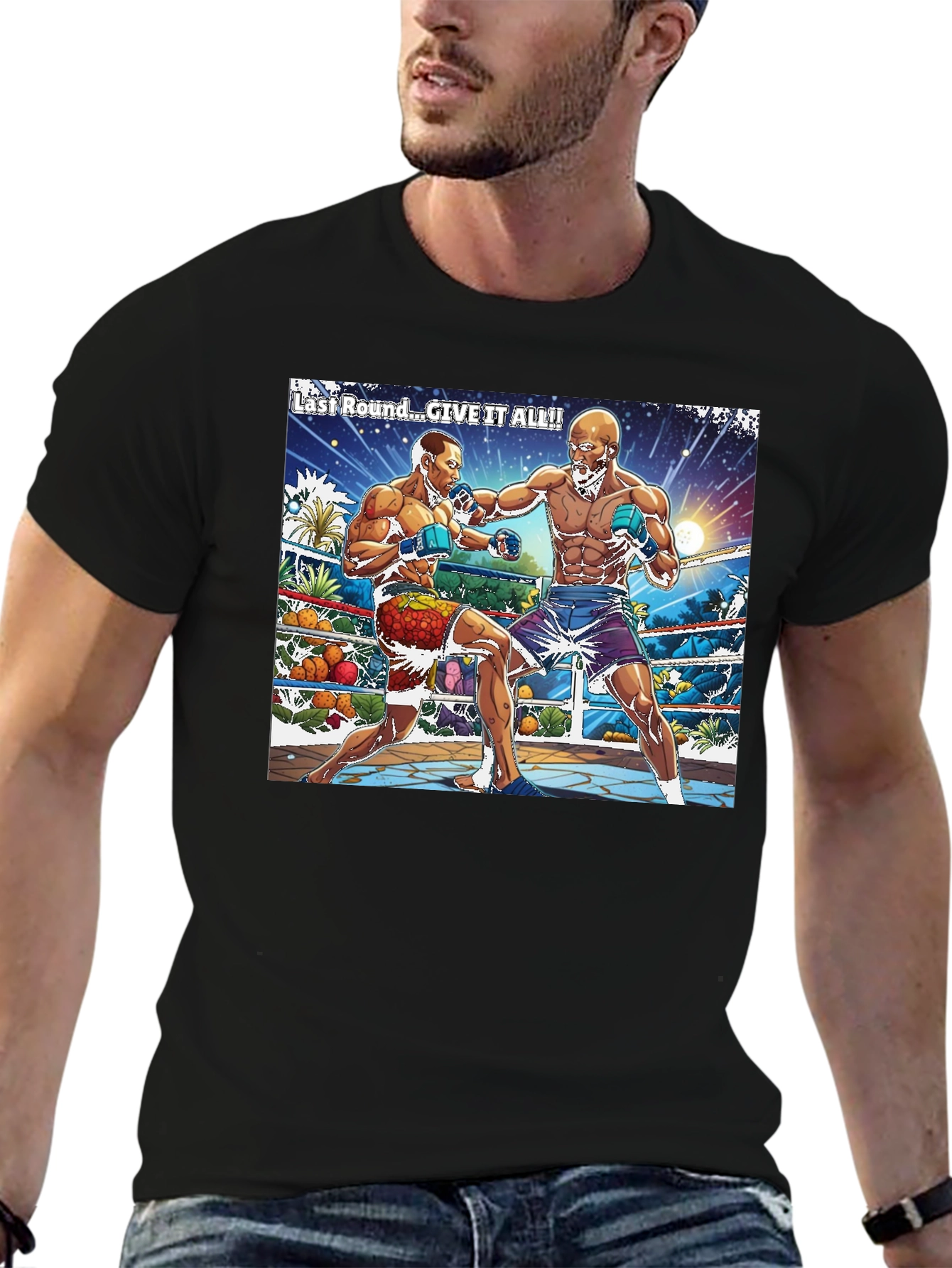 Last Round Boxing Graphic T-Shirt