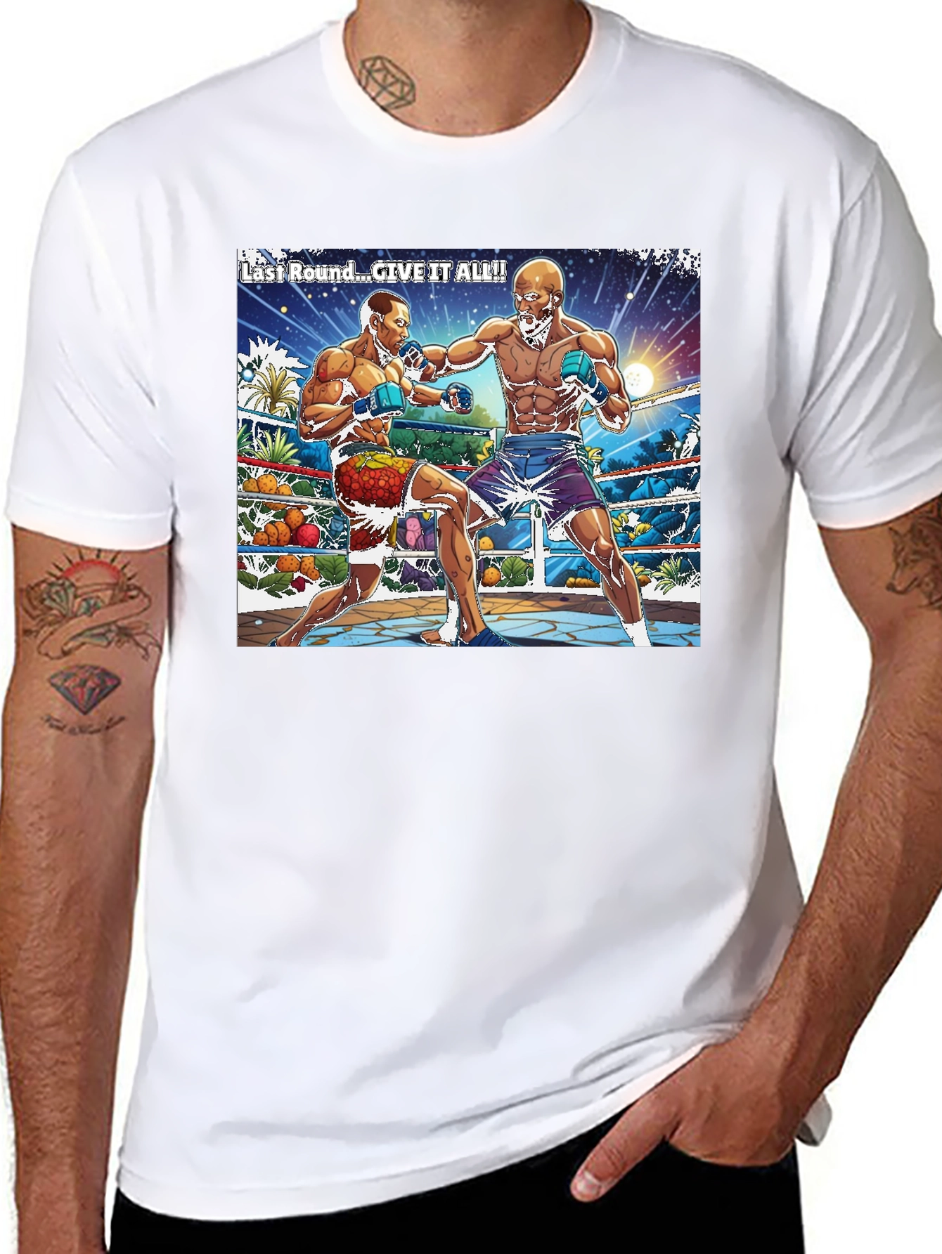 Last Round Boxing Graphic T-Shirt