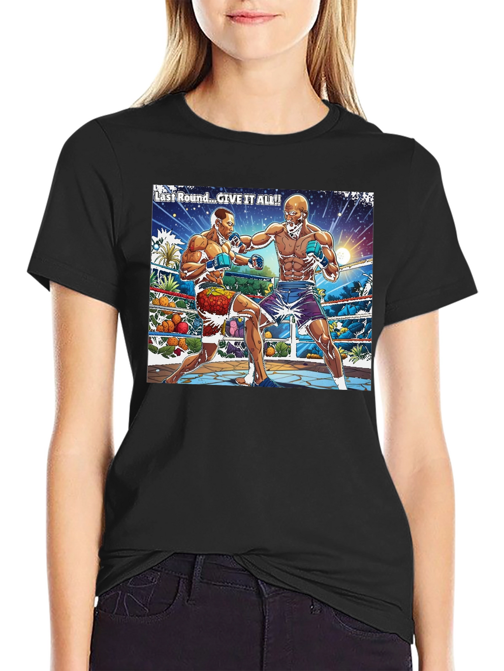 Last Round Boxing Graphic T-Shirt
