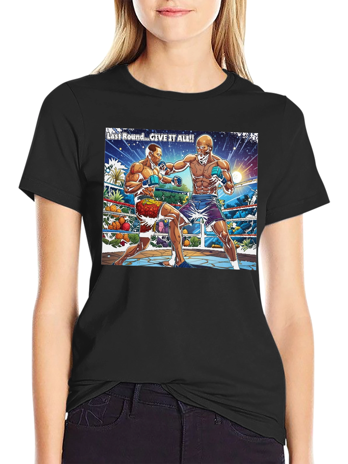 Last Round Boxing Graphic T-Shirt