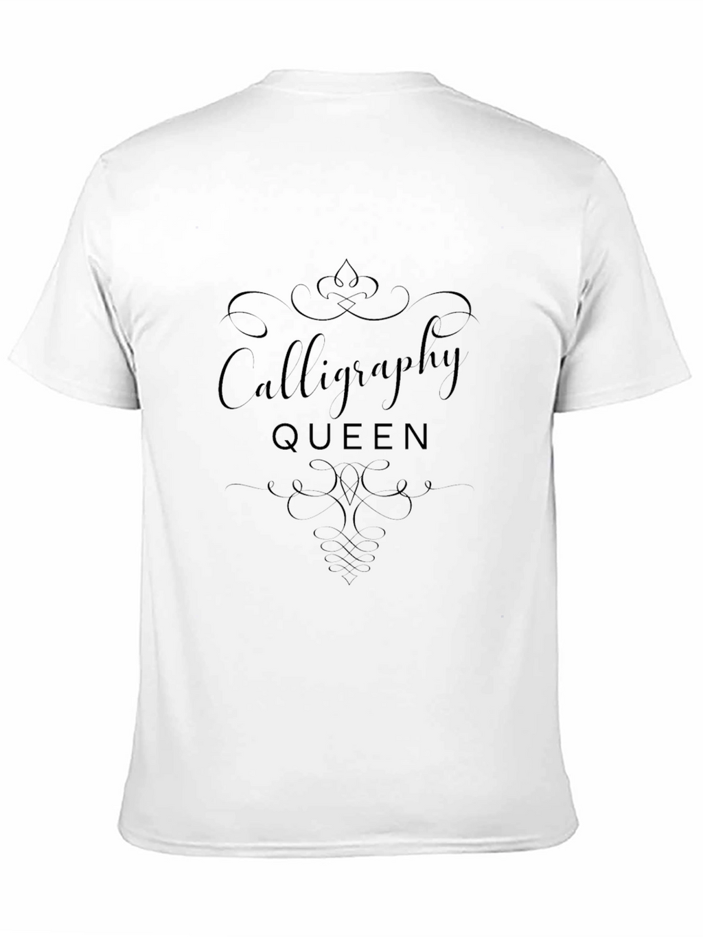 Calligraphy Queen Black T-Shirt