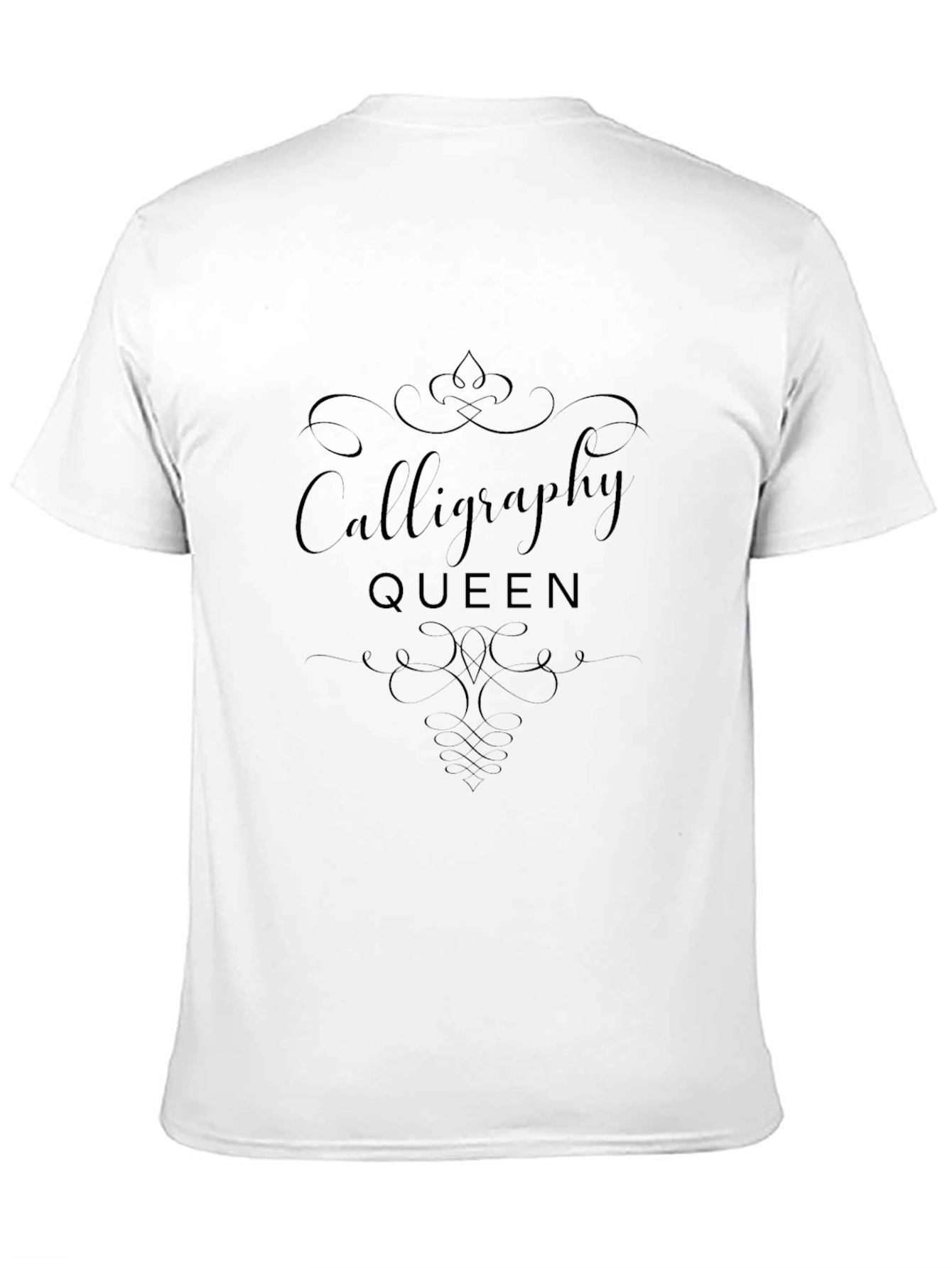 Calligraphy Queen Black T-Shirt