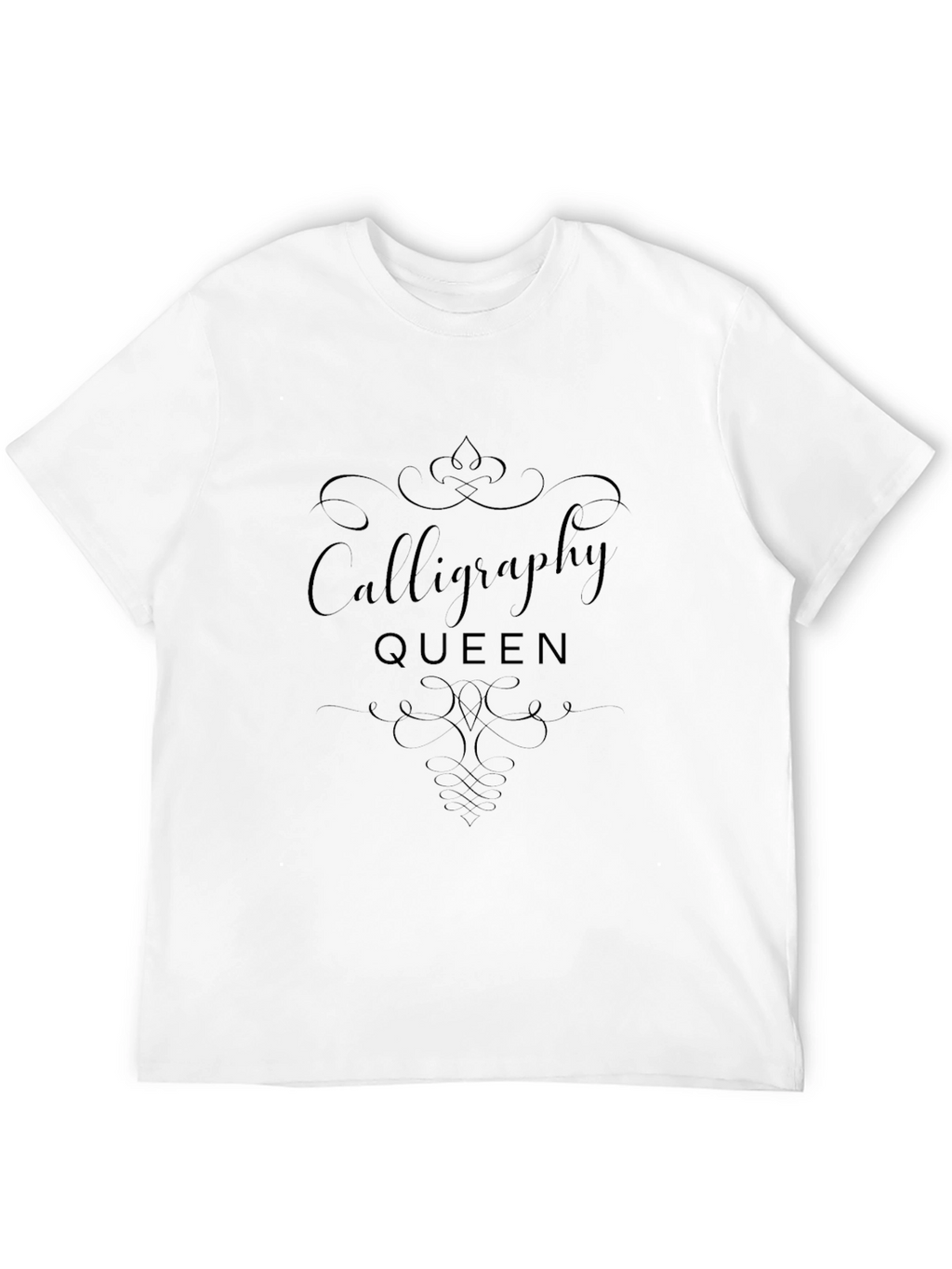 Calligraphy Queen Black T-Shirt
