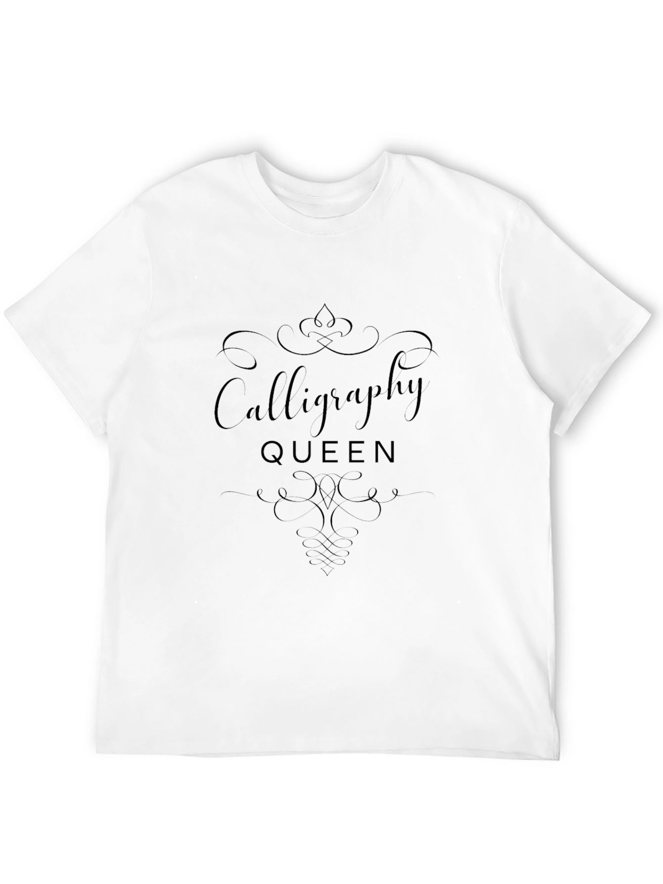 Calligraphy Queen Black T-Shirt