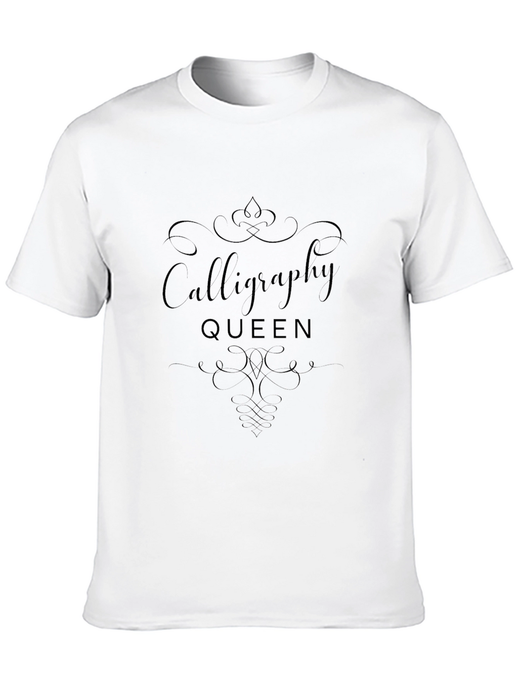Calligraphy Queen Black T-Shirt