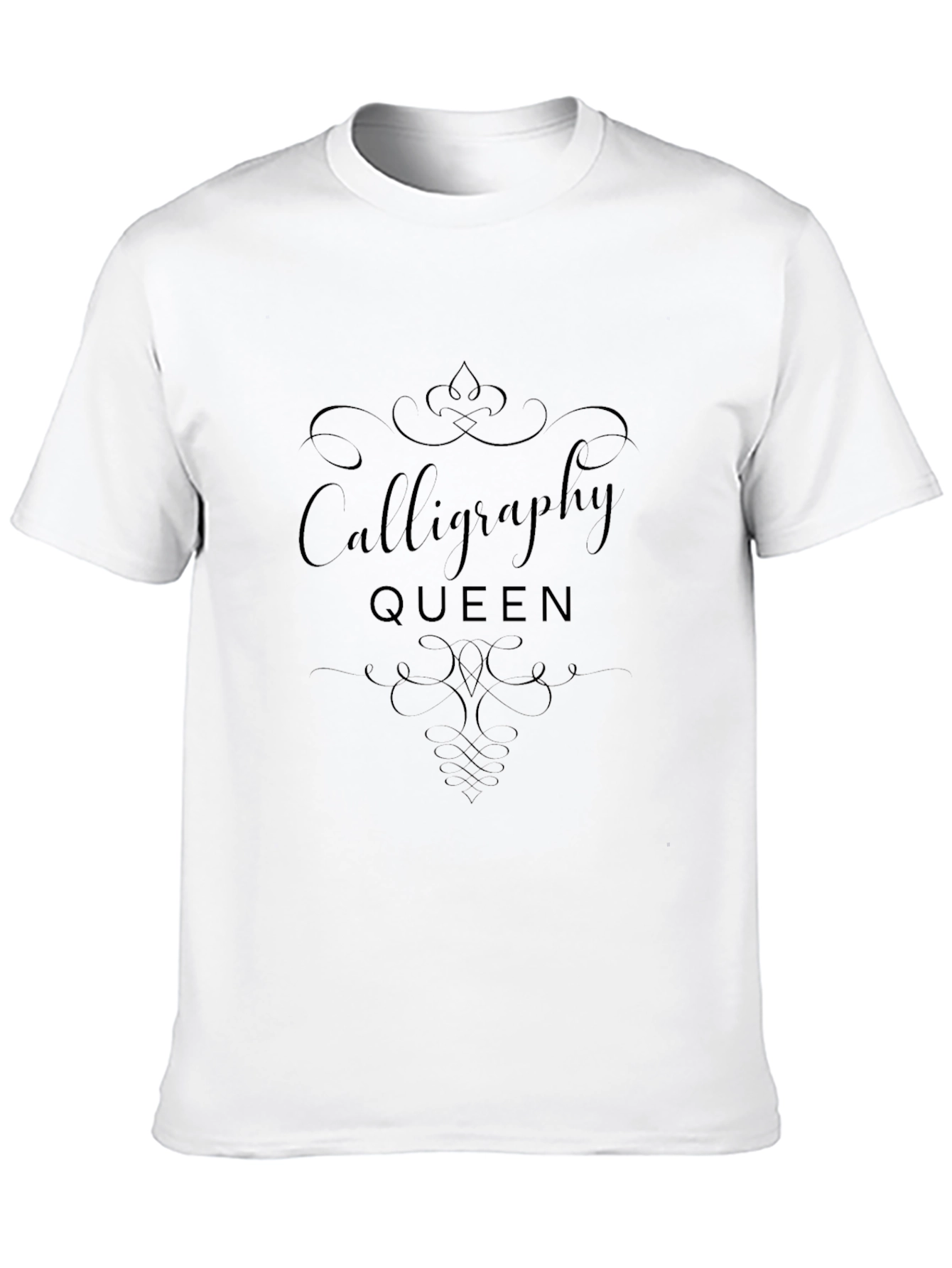 Calligraphy Queen Black T-Shirt