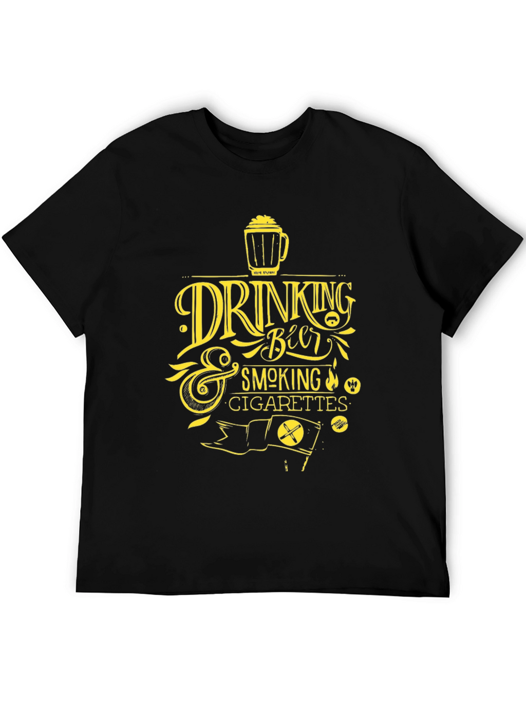 Drinking Beer & Smoking Cigarettes Graphic Tee