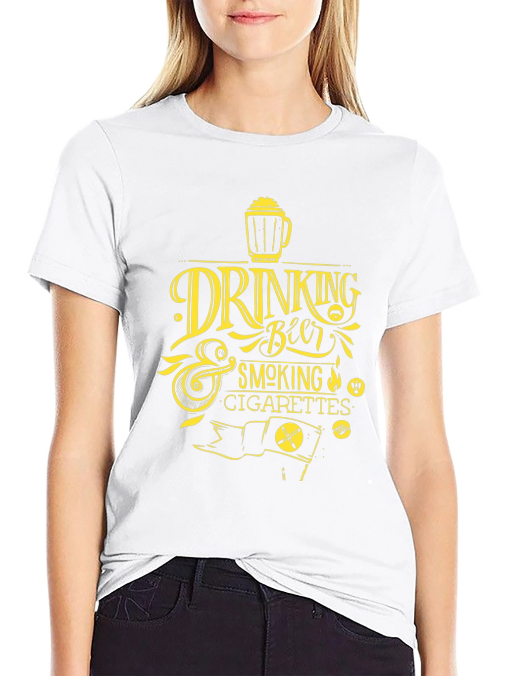 Drinking Beer & Smoking Cigarettes Graphic Tee