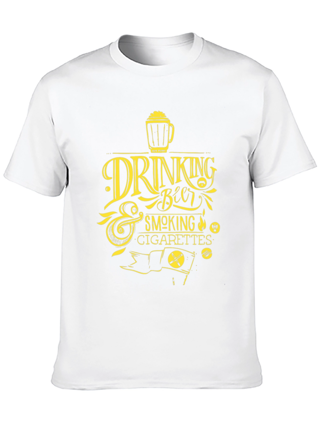 Drinking Beer & Smoking Cigarettes Graphic Tee